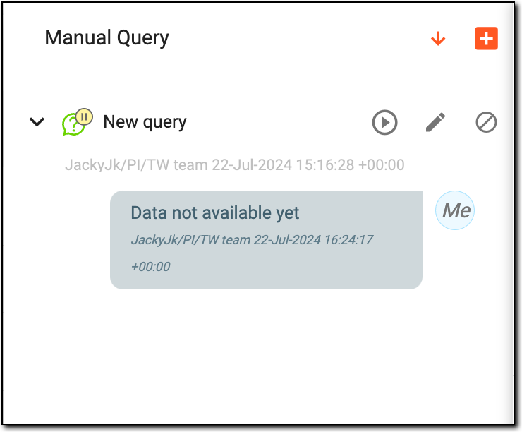 Reactivating query