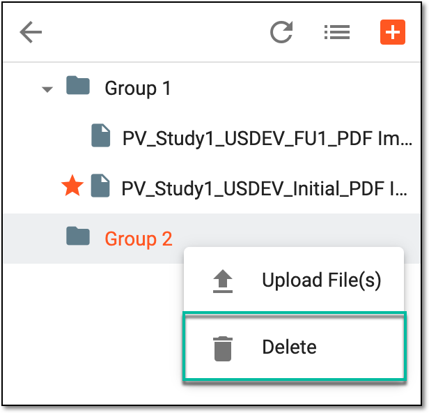 Deleting group