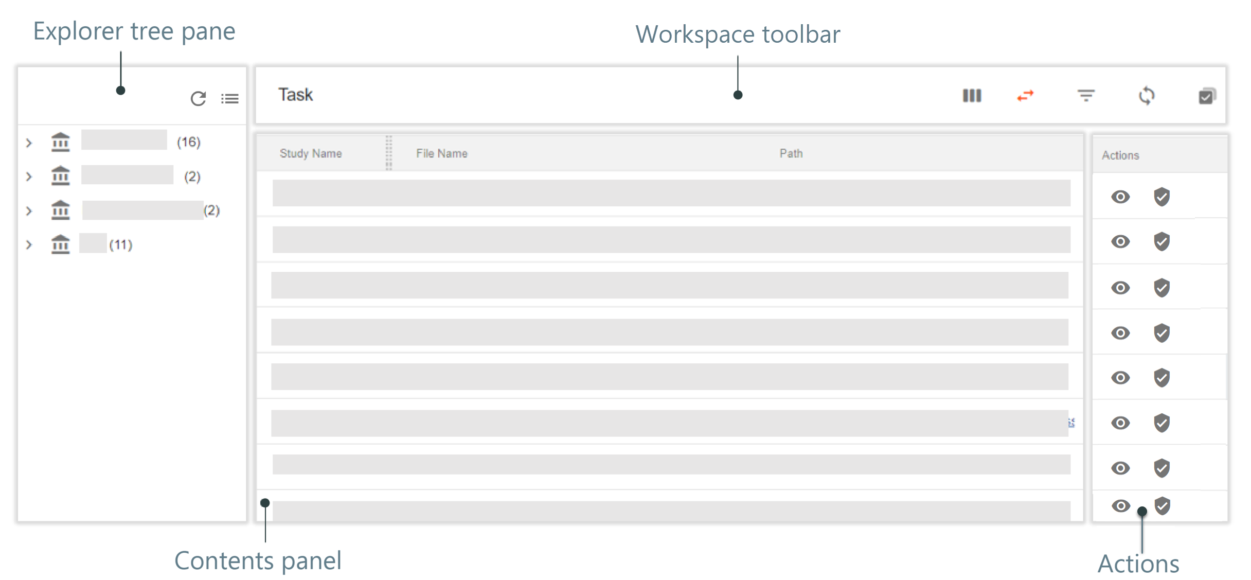 File task page elements