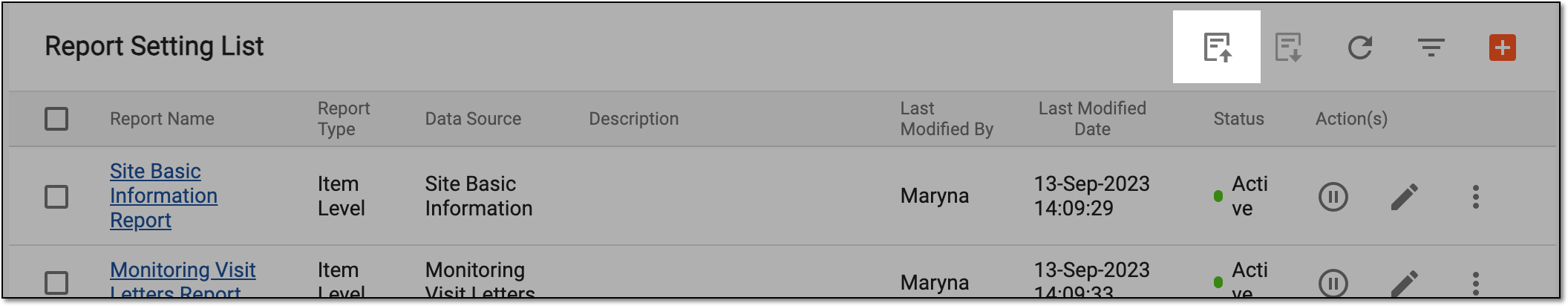 Importing configuration file