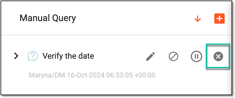 Cancelling query