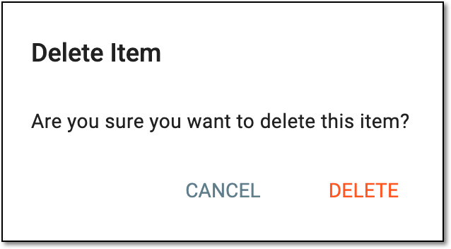 Confirming version history record deletion
