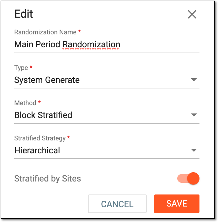 Updating randomization scheme