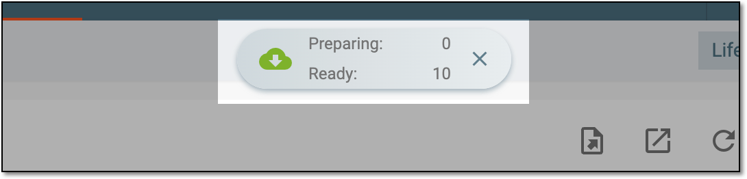 Downloads widget for participating organization list