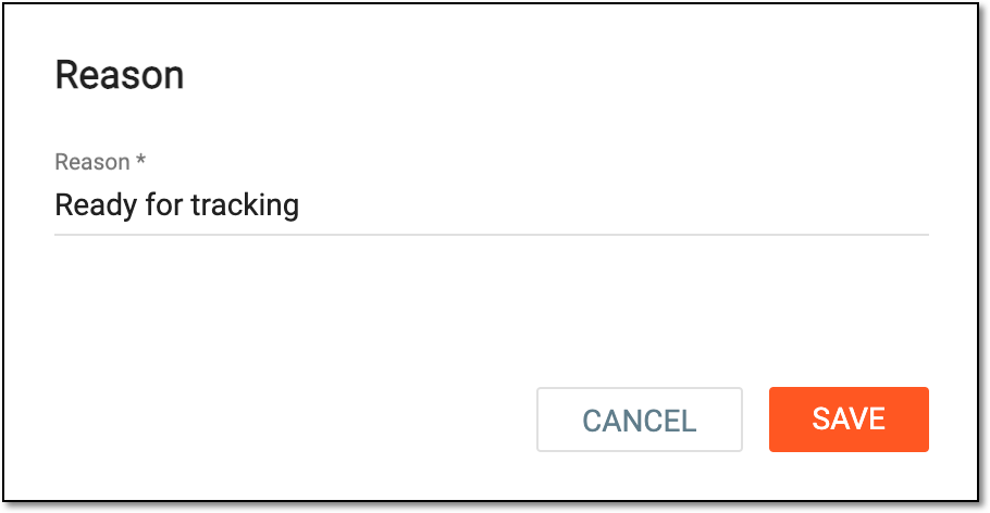Providing activation reason