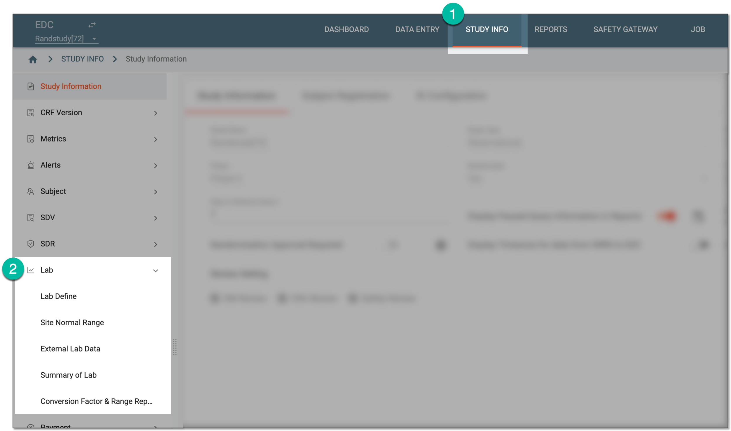 Accessing lab management